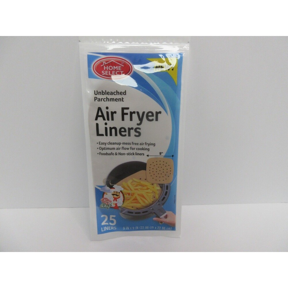 Home Select Air Fryer Liners Disposable, Unbleached Parchment